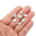 thumbnail image 4 of 8mm Steel Disc, 200pcs Round Metal Stamping Blanks Tags Circle Metal Plate DIY for Laser Engraving Stamping, Silvery, 4 of 5