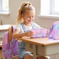 thumbnail image 6 of AHMOMEI Cute Print 3 Pieces Backpack Set, 16.54" Height Backpack with Lunch Tote & Pencil Case for Picnic, Weekend Play & Daily Casual Activities, 6 of 9