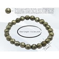 thumbnail image 3 of Pyrite Bracelet for Women - Faceted Beads Bracelet (Stretchable), 3 of 5