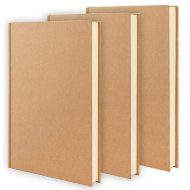 Tomnk woo 3-Pack Hardcover Blank Sketchbooks, 120 Unlined Sheets, 100gsm, 5.6x8.2in, Great for Drawing, Art, Travelers, Students & Office Supplies