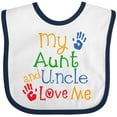 thumbnail image 3 of Inktastic My Aunt and Uncle Love Me Boys or Girls Baby Bib, 3 of 4