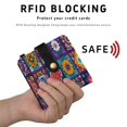 thumbnail image 4 of Small Wallet For Women Bifold Leather Pocket Coin Credit Card Holder With RFID Blocking Mexican Pattern, 4 of 6
