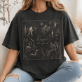 thumbnail image 4 of Lotusprint LLC Cryptid Map Classic Unisex T-Shirt Comfort, Forest Legends Adventure Graphic Tee, 4 of 5