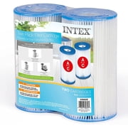 Intex Type A Filter Cartridge for Pools, Twin Pack, 1 Pack, White