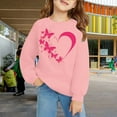 thumbnail image 2 of KAUOD Teen Girls Cute Bowfront Crew Neck Sweatshirts Oversized Loose Cotton Pullover Sweatshirts Kids Long Sleeve Sweater, 2 of 8