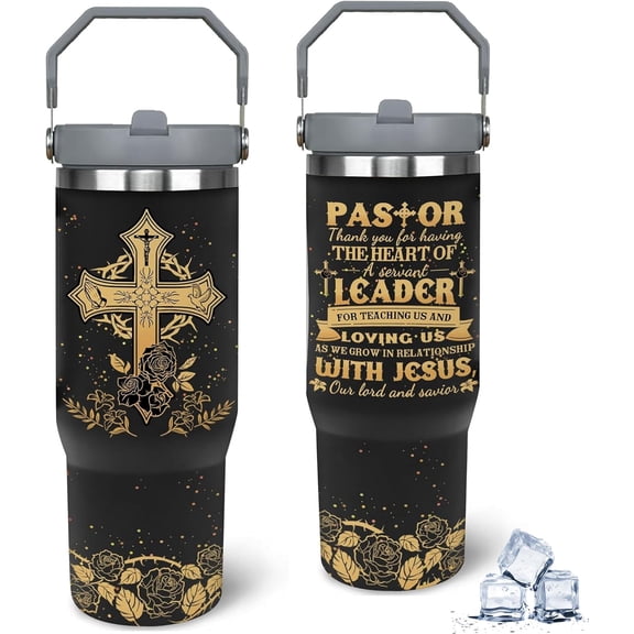 30 oz Pastor''s Tumbler - Men''s Appreciation Gifts, Christmas Presents for Clergy