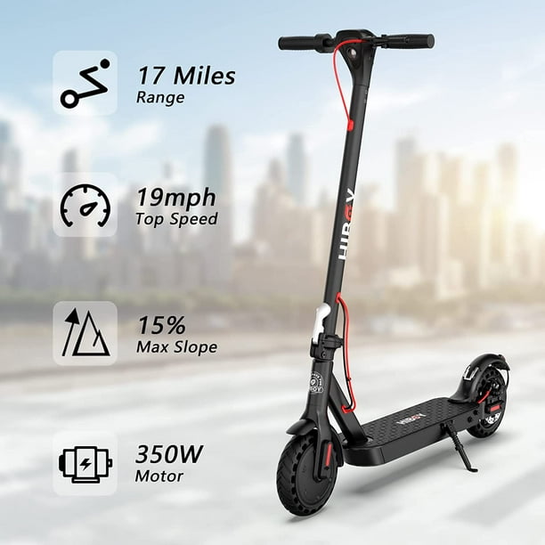 Hiboy KS4 Electric Scooter, Big Unique Display 350W Motor mph & 17 Mile Range 8.5" Honeycomb Tires Rear Suepension, Portable Scooter for Adults with Dual Brakes and App -