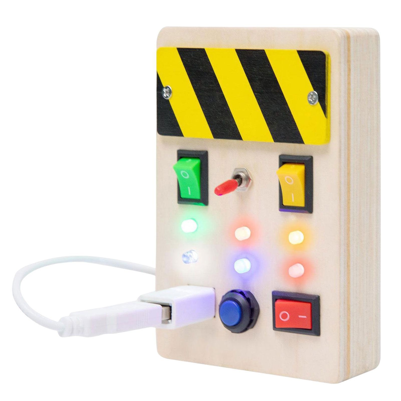 Light Switch Board Toy LED Light Switch Toys for Toddlers Light Up