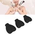 thumbnail image 3 of Fondo para brochas de maquillaje de 3 piezas, simple y práctica, tapa para brochas de silicona en forma de corazón para mujeres y niñas, brocha cosmética protectora, exquisita, 3 of 7