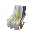 thumbnail image 4 of Garden Soft Flannel Fleece Throw Blanket, Nature Illustration with Watercolors Petals of the Spring Season, Cozy Plush for Indoor and Outdoor Use, 50" x 60", Pale Yellow Pale Green, by Ambesonne, 4 of 6