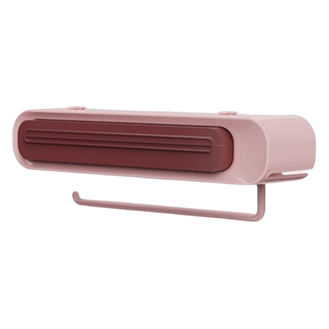 Dispensador de envoltura de plástico Perfecl Caja de corte recargable rosado morado