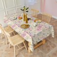 thumbnail image 3 of Pioneer Flower Floral Print Pattern Rectangle Tablecloth 60"x102", Waterproof Polyester Table Cloth, Wipeable Spillproof for Dining Camping Indoor Outdoor, 3 of 6