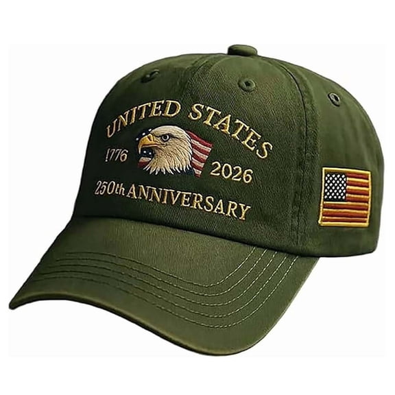 UNITED STATES 1776 2026 250th ANNIVERSARY Letter Embroidered Color Block Trucker Hat Unisex Adjustable Cotton Breathable Fashion Cap for Travel Daily Wear