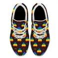 thumbnail image 2 of Unisex Fashion Rainbow Shoes, LGBT Sneakers for Men Women, Lightweight Breathable Running Walking Shoes White Size 8, 2 of 7