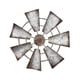 thumbnail image 2 of Escultura de pared de molino de viento, adorno colgante, regalo de inauguración de la casa, decoración de pared rústica para Ronda 7 hoja, 2 of 9