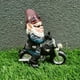 thumbnail image 4 of Decoración exterior de gnomos de jardín azules, estatuas de motocicletas, adornos Sincero Electrónica, 4 of 5