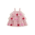 thumbnail image 1 of Gupgi Robe en Tulle pour Petite Fille de la Saint-Valentin 1 2 3 4 5 6 7 8 9 Ans Robe Cœur pour Enfants Robe Sans Manches Trapèze pour Tout-Petit, 1 of 9