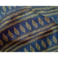 thumbnail image 4 of oneOone Silk Tabby Fabric Stripe|Swirl & Floral Block Printed Fabric 1 Yard 42 Inch Wide, 4 of 4