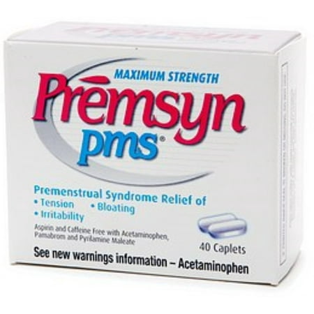 Premsyn PMS Caplets Maximum Strength 40 Caplets (Best Pms Medicine Over The Counter)