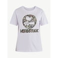thumbnail image 5 of Time and Tru Women's Woodstock Quilted Graphic Tee with Short Sleeves, Sizes XS-XXXL, 5 of 5