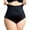 Black, variant on Plus Size Women High Waist Tummy Control Shapewear Panty Shaping Briefs with Lace Body Shaper Butt Lifter Underwear