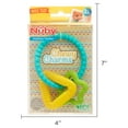 thumbnail image 6 of Nuby Silicone Chewy Charms Teething Ring for Babies, Multicolor Star/Triangle Design, 6 of 8