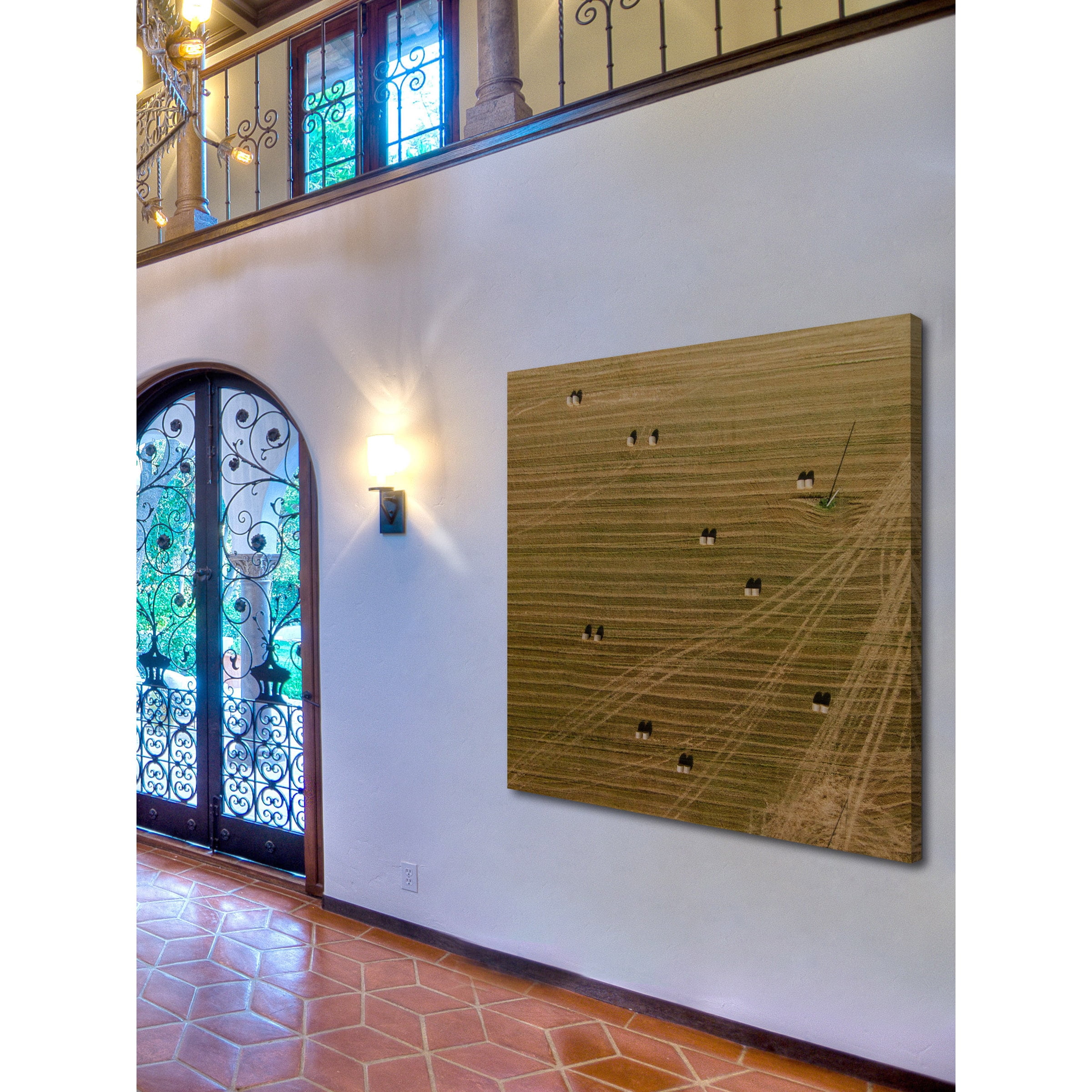Marmont Hill "Tractor Trails" by Karolis Janulis Painting Print on Wrapped Canvas
