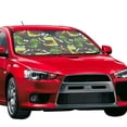 thumbnail image 2 of Kdxio Cute Dinosaurs Print Front Windshield Sun Shade,Folding Auto Sunshade for Car Truck SUV-Medium, 2 of 7