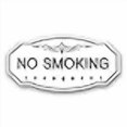 thumbnail image 3 of NO Smoking Victorian Door/Wall Sign (White) - Large 5" x 10", 3 of 3