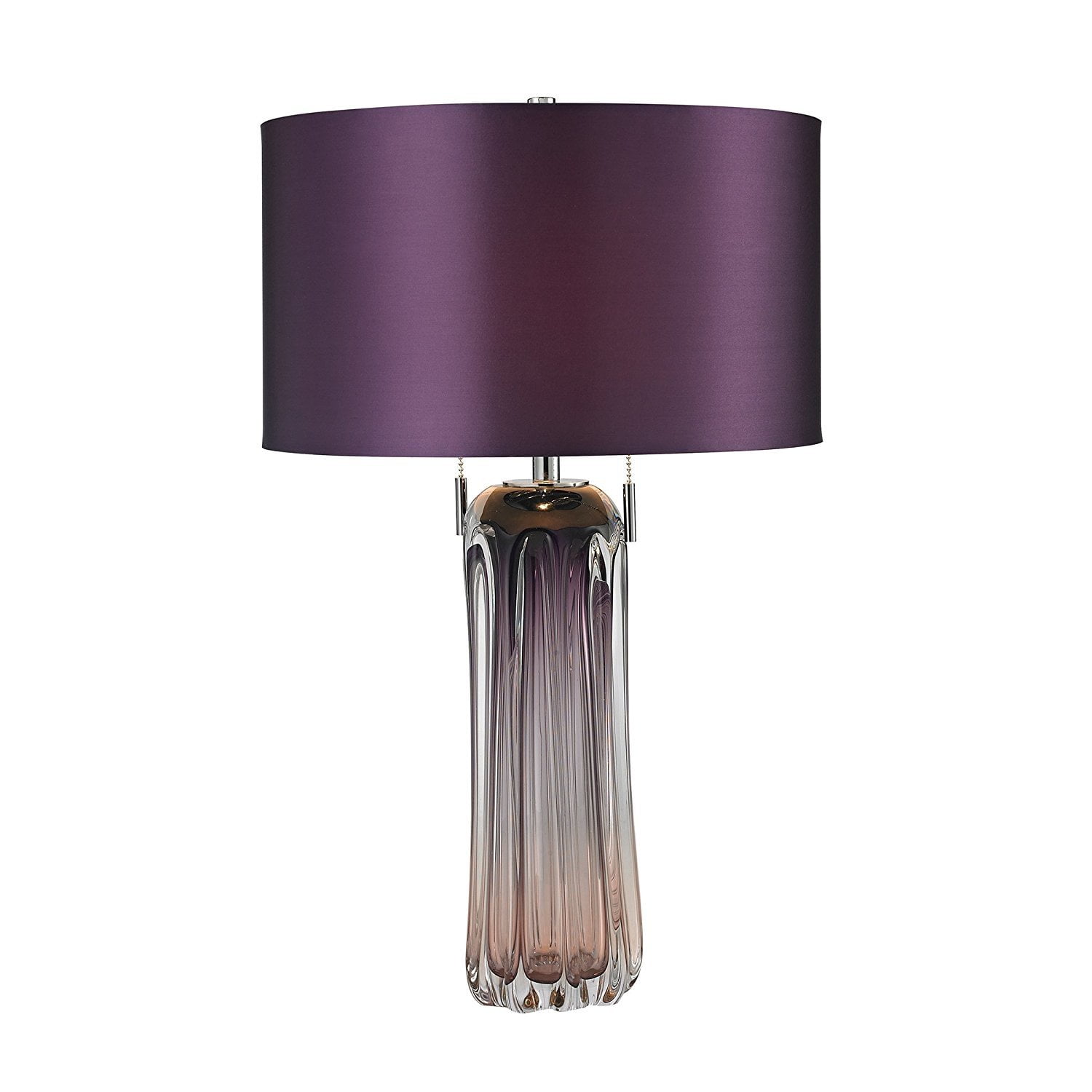 Dimond Lighting D2661 Free Blown Glass Table Lamp, Purple