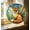 C, variant on 7.87 Inch Acrylic Jigsaw Puzzle Suncatcher, Van Gogh Inspired Stained Glass Window Hanging Decor, With Chain for Home Garden Patio Artistic Display