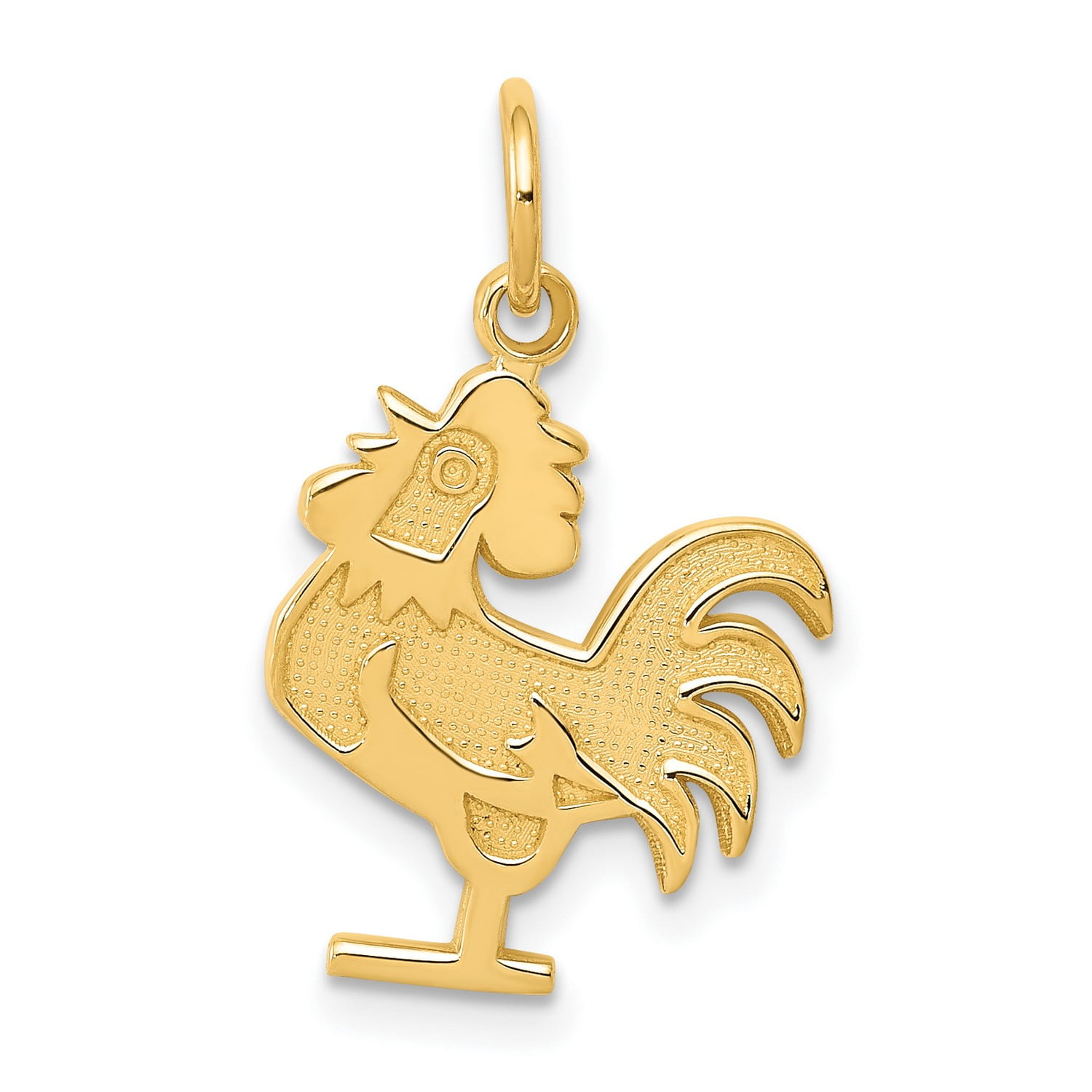 Rooster Chicken Chick Animal Charm Genuine 925 Sterling Silver C163