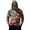 Deep Red, variant on Mens UPF 50+ Sun Protection Hoodie Fishing Shirt Long Sleeve SPF US Flag Print Quick Dry Hooded Sun Shirts