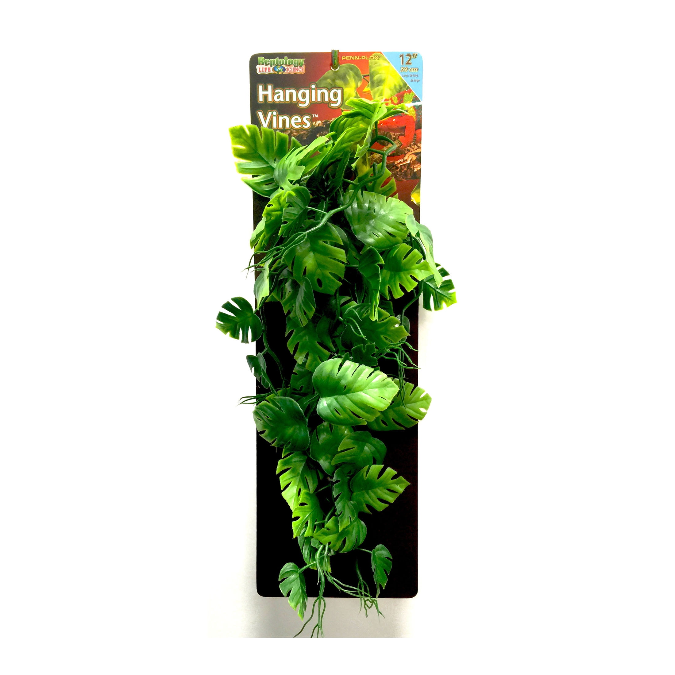 (3 pack) Penn-Plax Reptology Plastic Hanging Vines for Reptiles – 12” Length – Green
