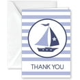 thumbnail image 7 of Paper Frenzy Coastal Nautical Thank You Note Cards and Envelopes - 25 pack, 7 of 7