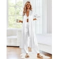 thumbnail image 6 of Ekouaer Silk Robes for Women Long Satin Bride Bridesmaid Wedding Party Robes Lightweight Sexy Sleepwear with Pockets, 6 of 7