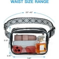 thumbnail image 3 of Clear Fanny Pack Stadium Approved Clear Belt Bag Cross Body Bag for Women Men Transparent Waist Bag, 3 of 7