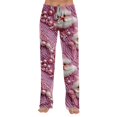 thumbnail image 6 of Lumtrix Womens Christmas Pajama Pants Soft Comfy Pants Sleep Bottom Trendy Santa Claus Knit Printed Long Pj Bottoms Red M, 6 of 6