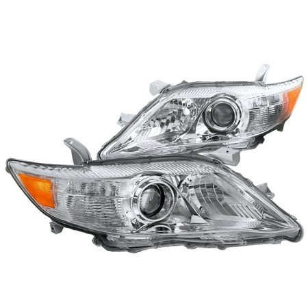Toyota 4runner Crystal - Spec-D Tuning For 2010-2011 Toyota Camry Crystal Projector Headlights Left + Right Replacement (Left+Right) 2010 2011 2012 2013 2014 2015 2016 2017