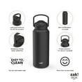 thumbnail image 6 of Zak! Liberty Stainless Steel Double Wall Insulated Tumbler 32 oz. Ebony (0015-X033), 6 of 6