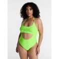thumbnail image 2 of Hot Girl Summer by Megan Thee Stallion Women's and Women's Plus Hot Girl Summer Cutout One-Piece Swimsuit, Sizes XS-3X, 2 of 6