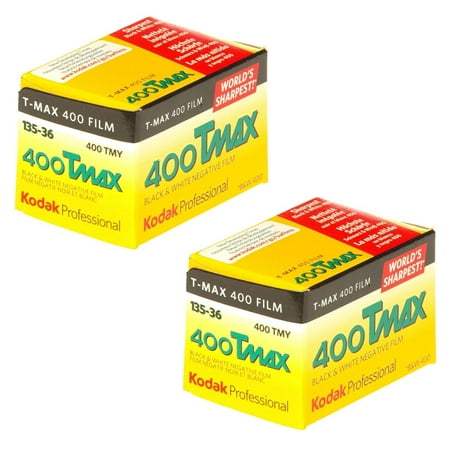 Image of 2 X Kodak 400 TMAX Professional ISO 400 36mm 36 Exposures Black and White Film