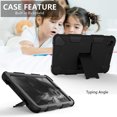 thumbnail image 4 of For Samsung Galaxy Tab A 8.4 2020 / T307 Dual layer Shockproof Heavy Duty Hybrid Silicone Kickstand Tablet Case Cover Black/Black, 4 of 7