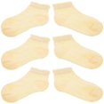 thumbnail image 2 of 3 Pairs Of Baby Girl Ankle Socks: Breathable Cotton Princess Short Socks Ruffle Edge - Summer Thin Feet Coverings For Toddlers Infants, 2 of 3