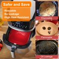 thumbnail image 4 of Air Fryer Silicona 9Pcs Kit, Accesorios Freidora de Aire, Bandeja para Hornear Reutilizable, para Cocina, Microondas, Baking, Horno, 4 of 4