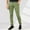 #Green, variant on Men's Solid Color Mid-Waist Tapered Button Pants with Pockets for Business and Daily Wear,Army GreenXXXL
