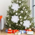 thumbnail image 4 of HUISZJ 10 Pcs White Angel Mini Snowflake Christmas Tree Decoration Snowflake Decor Supplies (Snowflake), 4 of 8
