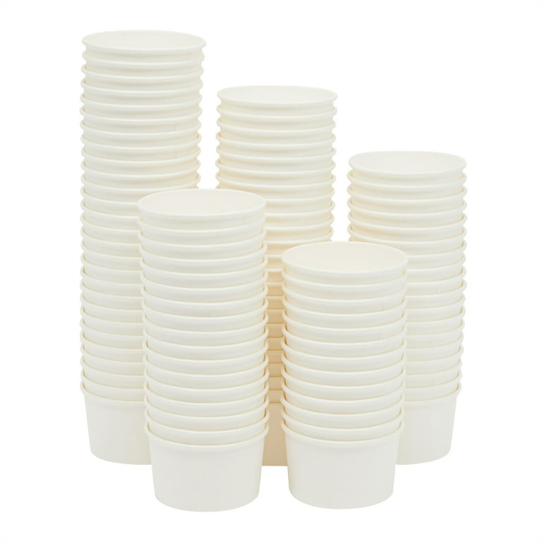 150 Pieces Football Paper Ice Cream Cups Game Day Party Supplies Disposable Ice  Cream Bowls Paper