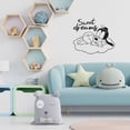 thumbnail image 2 of Sweet Dreams - Cute Little Baby Goofy Sleeping Silhouette Vinyl Design Wall Sticker Wall Art Wall Decal Boys Girls Kids Room Bedroom Nursery KinderHome Decor Stickers Decoration Size (24x40 inch), 2 of 3