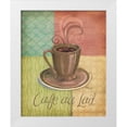 thumbnail image 3 of Paul Brent 20x24 White Modern Wood Framed Wall Art Titled - Quattro Coffee II, 3 of 5